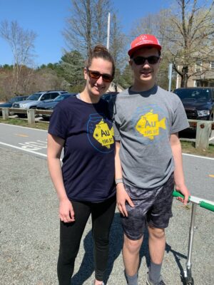 Mom and son participating in Imagine Walk